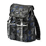 Рюкзак молодіжний YES T-71 "Double up" чорний/синій, фото 5