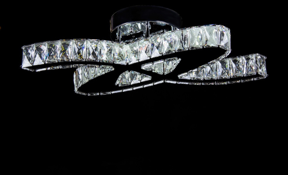 Світлодіодна кришталева люстра L78306/12 (CR+SHANBIN) LED, фото 1