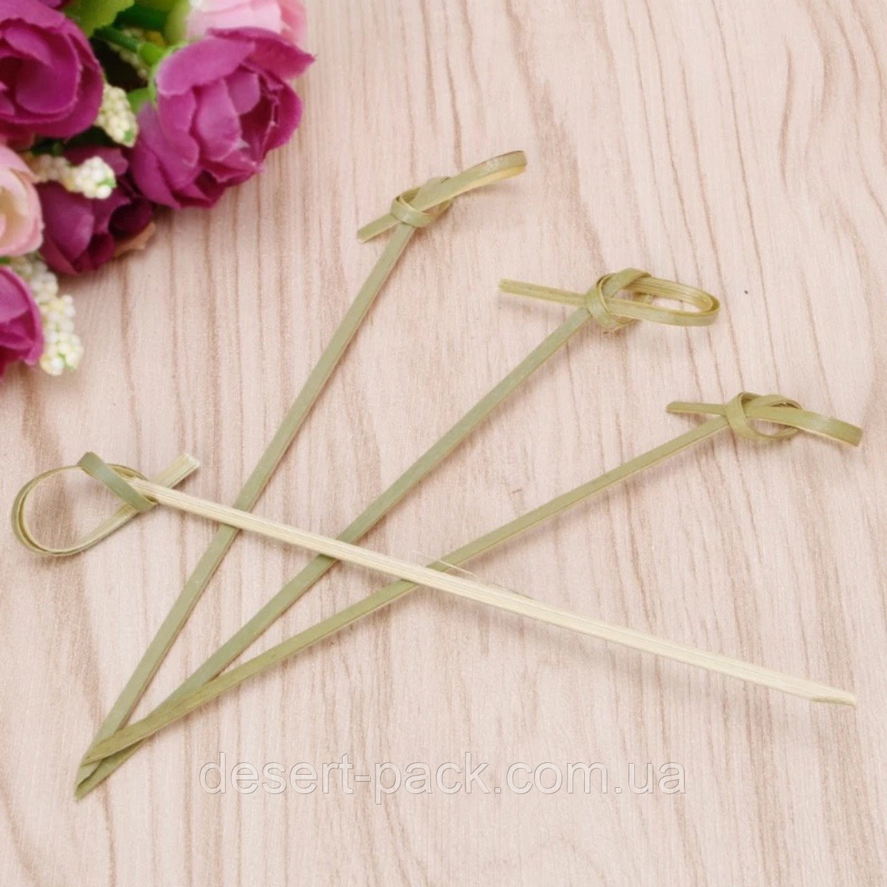 Шпажки «Вузлик» 90 мм (100 шт.) бамбукові
