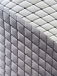 Стьобана замша для автомобілів дубльований поролоном і синтепоном. «Ромб».Турецького виробництва.