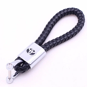 Брелок Toyota для автомобільних ключів Еко шкіра косичка