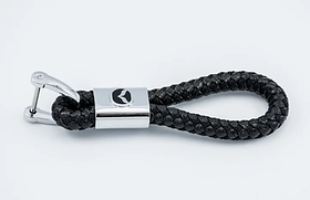 Брелок Mazda для автомобільних ключів Еко шкіра косичка