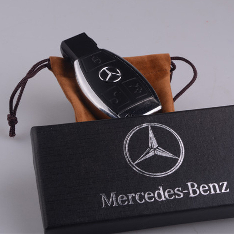 Универсальная ЮСБ зажигалка электроимпульсная - брелок Mercedes-Benz в подарочной коробке - фото 2 - id-p1375053675