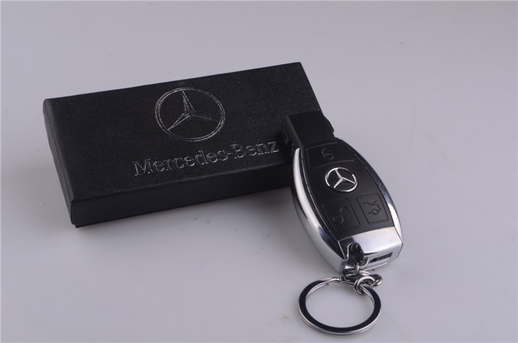 Универсальная ЮСБ зажигалка электроимпульсная - брелок Mercedes-Benz в подарочной коробке - фото 5 - id-p1375053675