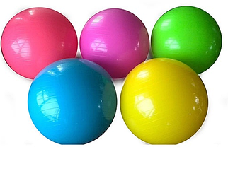 М'яч для фітболу d75см, М'яч для фітнесу, кольори в асортименті MS 0383*