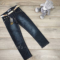Брюки джинсовые для девочек -Ru-Di- 8-9;9-10;11-12 лет