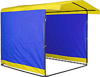 Тент на торговую палатку «Люкс» 2х2 м Желтый/Синий