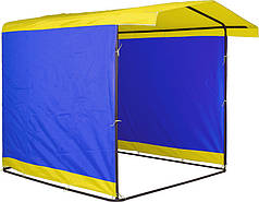 Тент на торгівельну палатку «Люкс» 1,5х1,5 м Жовтий/Синій