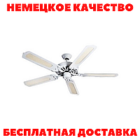 Стельовий літній лопатний вентилятор Helios DVAW 130 (5 лопатей) ЦВЕТ БІЛИЙ!