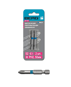 Насадки викруткове Berg TORX Т40 х 50 мм 2 шт (47-137)