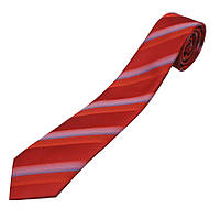 Смугаста чоловіча краватка Pierre Cavelli SCompo-red5 в червоному кольорі