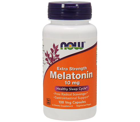 Мелатонін для сну NOW Foods Melatonin Extra Strength 10 mg 100 VCaps, фото 2