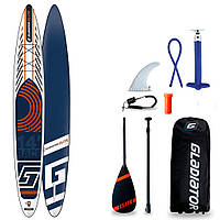 Сапборд Gladiator ELITE 14'0" R 2021 - надувная доска для САП серфинга, sup board