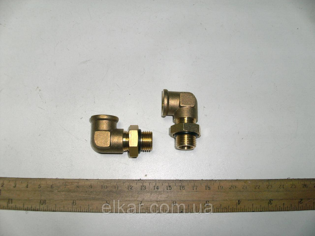 Кутник М22х1,5хМ16х1,5 внутр латунь (ан. SIRIT 71052215)