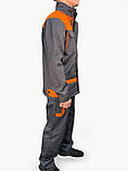 Костюм Робочий EVA Trade PRO (напівкомбінезон+куртка), сірий, фото 5