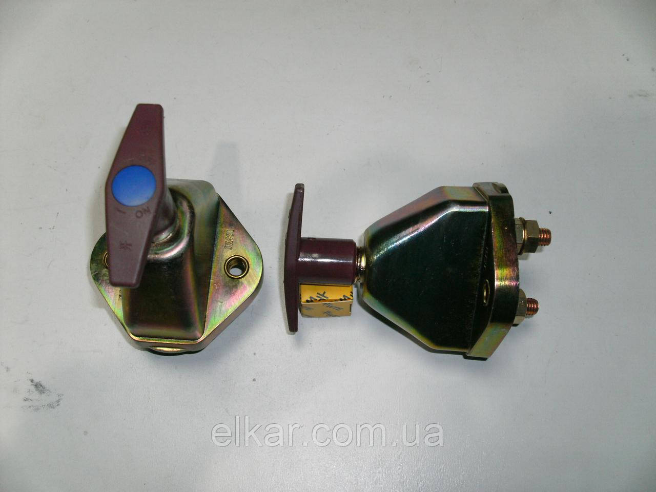 Вимикач маси ручний поворотний жовтий корпус 24V. 05DK 0104 аналог , фото 1