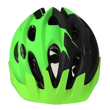 Шолом велосипедний KLS Blaze 018 S/M 54-57 Чорний з зеленим, фото 2