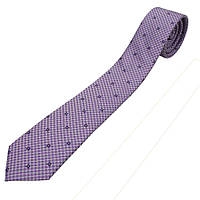 Бузкова чоловіча краватка Pierre Cavelli SCompo-purple5 з дрібним принтом