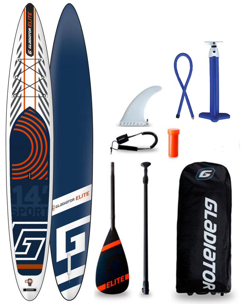 Сапборд Gladiator ELITE 14'0" S 2021 — надувна дошка для САП серфінгу, sup board