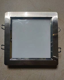 Світлодіодний світильник Horoz HL686L 15W 3000K мат.хром квадратний Код.56830
