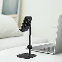 Настольная подставка для телефона напольная Baseus Literary Youth Desktop Bracket Black Black