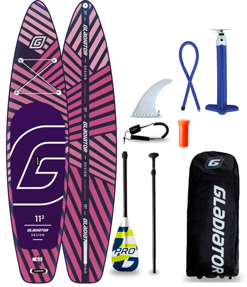 Сапборд Gladiator PRO 11'2" DSGN 2021 — надувна дошка для САП серфінгу, sup board