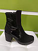 STTOPA демі зима 17,5.Розміри 36-41. Напівчоботи великих розмірів шкіряні. Каблук 8 см. 205-3641-8 Чорні, фото 2