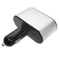Авто зарядка шт. прикур - 2х гн.прикур.+2хUSB, c кабелем 1,5 м