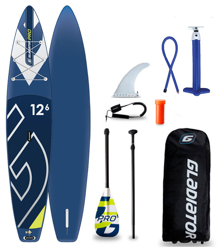 Сапборд Gladiator PRO 12'6" S 2021 — надувна дошка для САП серфінгу, sup board, фото 1