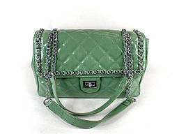 Стильна жіноча сумка на плече Зелена (#688) Сумочка зеленого кольору