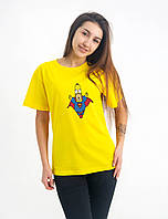 Желтая футболка Симпсоны , хлопок 100% , Дизайнерская футболка гомер симпсон