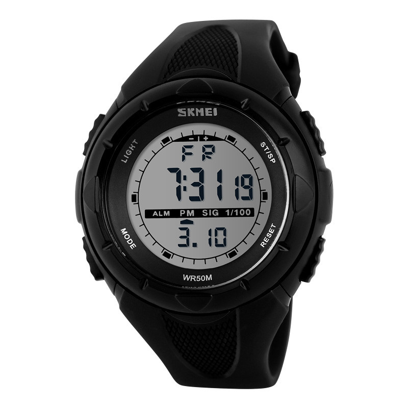 Skmei 1074 чорні спортивні годинник, фото 1