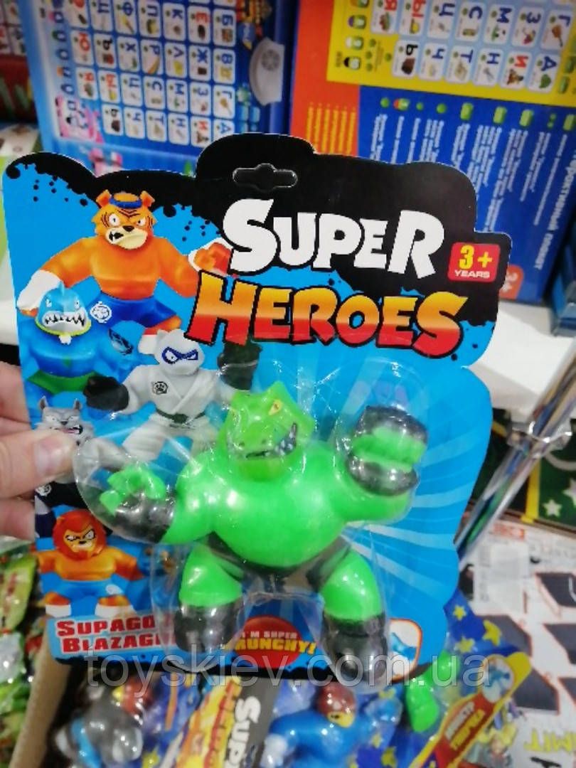 Фігурка-антистрес, що тягнеться, воїн Гуджитсу Гуджіцу, Гуджитцу, goo jit zu, GooJitZu Аналог, фото 1