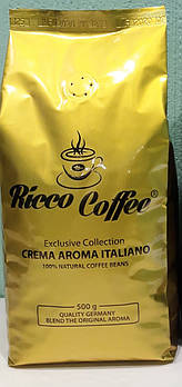 Кава в зернах Ricco Coffee Crema Aroma Italiano 500 г