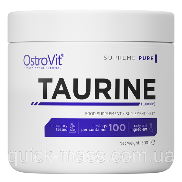 Таурин Ostrovit Taurine 300g, фото 1