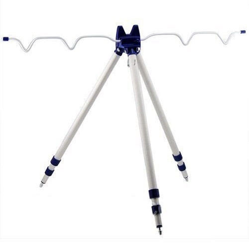 Telescopic tripod for 5 rods