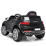Дитячий електромобіль Porsche (2 мотори по 30W, 2 акумулятори, МР3,USB) Джип Bambi M 3178EBLR-2 Чорний, фото 5