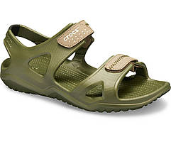 Сандалії чоловічі босоніжки Крокси оригінал/Crocs Men's Swiftwater River Sandal (203965), Зелені