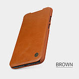 Захисний чохол-книжка Nillkin для Xiaomi Poco M3 (Qin leather case) Brown Коричневий, фото 5
