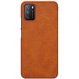 Захисний чохол-книжка Nillkin для Xiaomi Poco M3 (Qin leather case) Brown Коричневий, фото 2