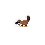 Декор із фетру Набір фігурок "Тварини Австралії" для творчості (вирубка, висічка), фото 7