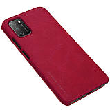 Захисний чохол-книжка Nillkin для Xiaomi Poco M3 (Qin leather case) Red Червоний, фото 4