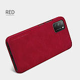 Захисний чохол-книжка Nillkin для Xiaomi Poco M3 (Qin leather case) Red Червоний, фото 6