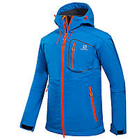 Куртка мужская SoftShell Salomon № 1558 (голубой)