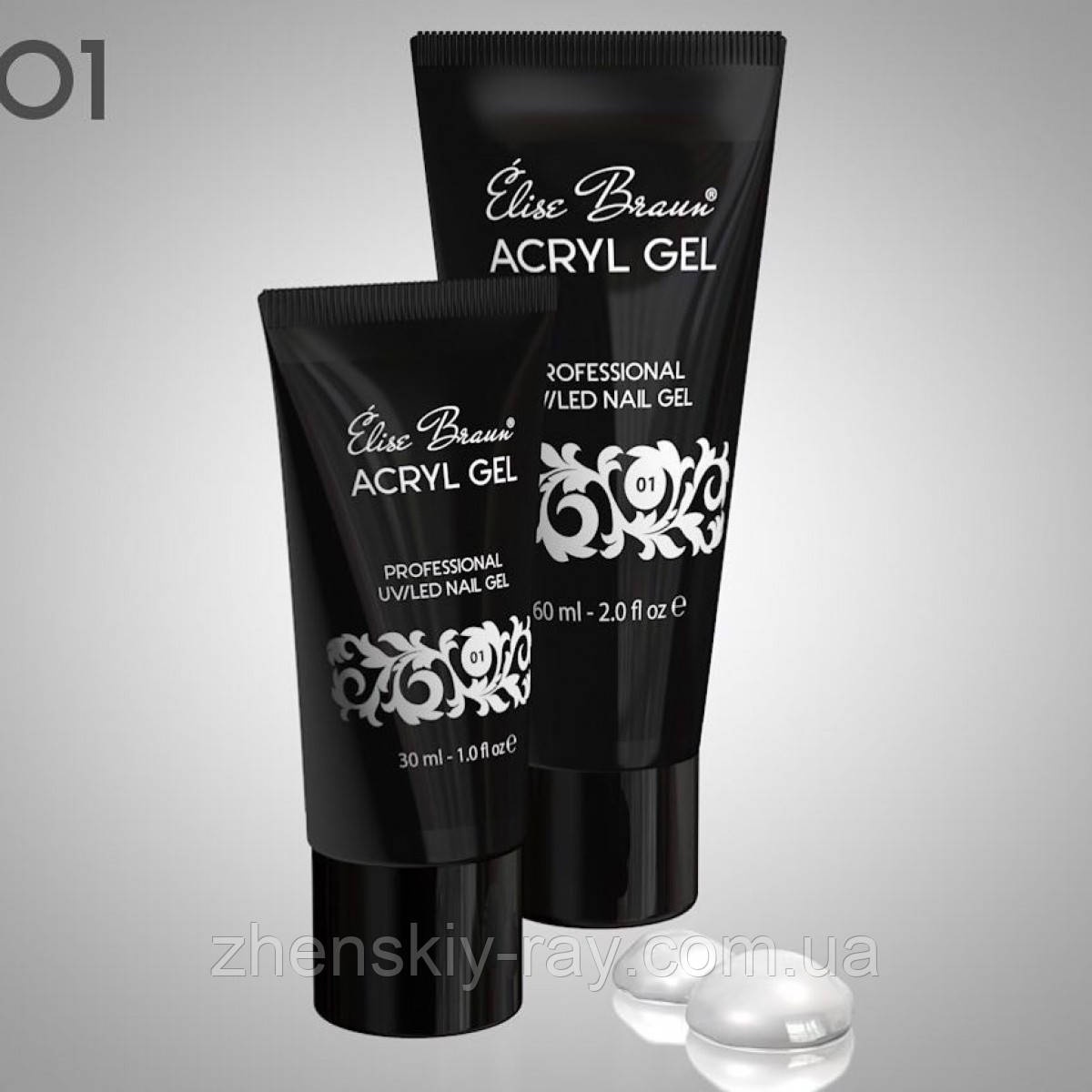 Акрил-гель Acryl Gel Elise Braun № 1, 60 мл
