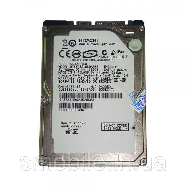 Жорсткий диск MacBook 160 Гб HTS543216L9A300 Hitachi (оригінал)