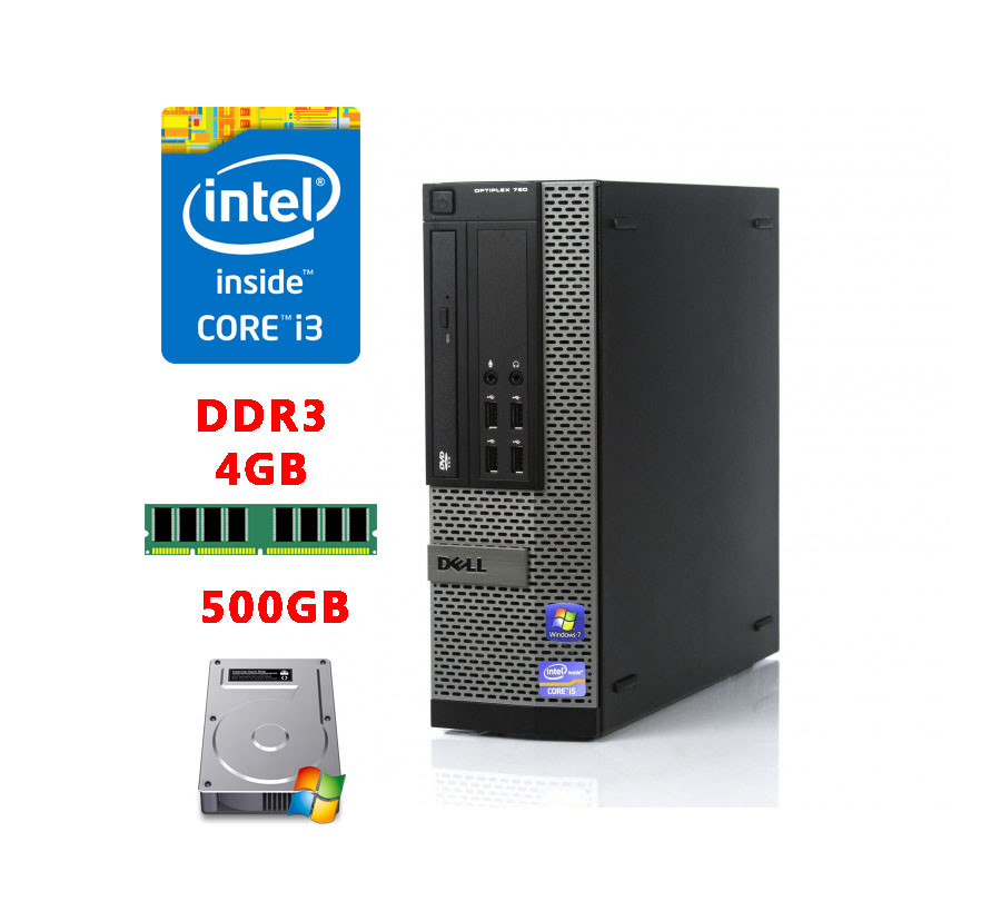 Стаціонарний компютер Dell Optiplex 3020 SFF (Core I3-4130/4Gb/HDD 500Gb)
