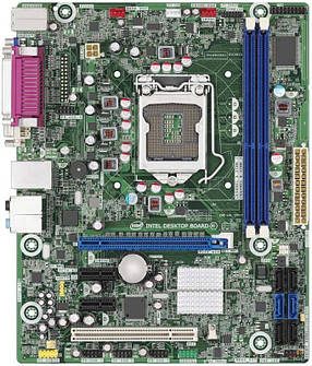 Материнська плата Intel DH61BE, s1155 , 2xDDR3, 4xSATA, Socket LGA1155, б\у + задня планка, фото 3