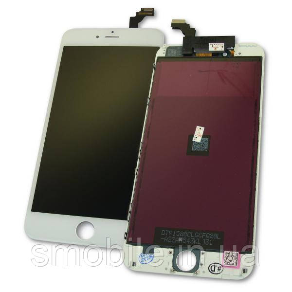 Дисплей iPhone 6 Plus з сенсором та рамкою білого кольору (оригінальна матриця), фото 1