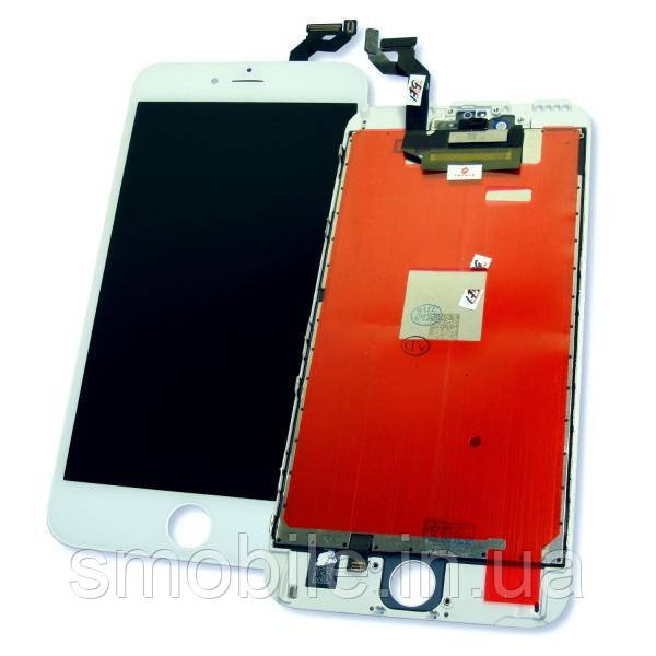 Apple Дисплей iPhone 6S Plus + рамка і сенсор білий (матриця оригінал / сенсор копія)